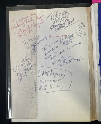 Lot 427 - A rare collection of Jazz musician autographs...