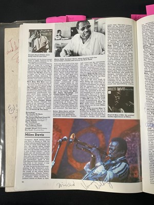 Lot 427 - A rare collection of Jazz musician autographs...