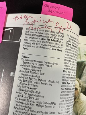 Lot 343 - A rare collection of Jazz musician autographs...