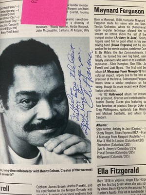 Lot 343 - A rare collection of Jazz musician autographs...