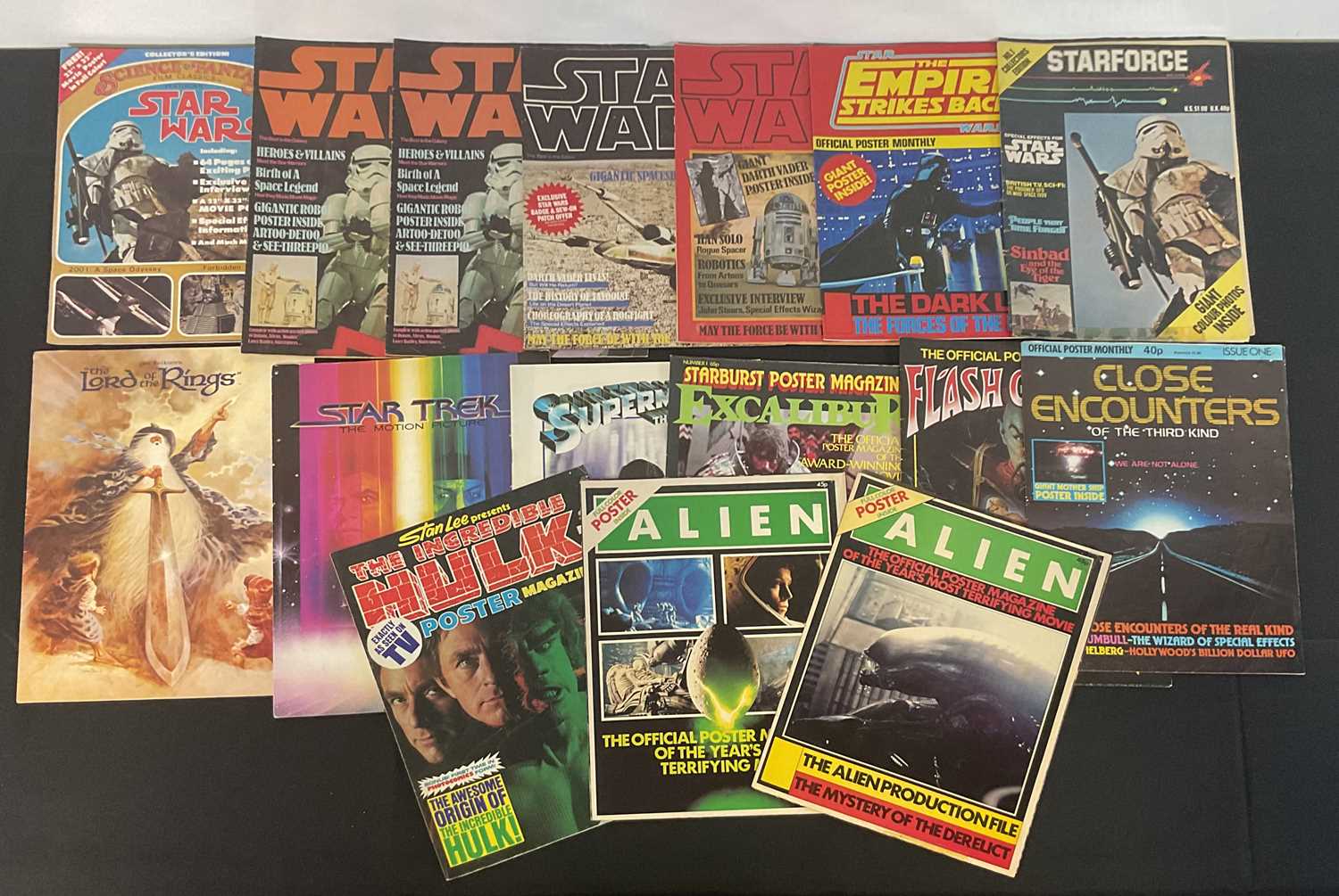 Lot 343 - A group of sci-fi poster magazines, campaign...