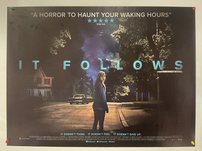 Lot 266 - IT FOLLOWS (2014) UK Quad double-sided film...