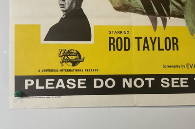 Lot 187 - THE BIRDS (1963) UK Quad film poster, Alfred...