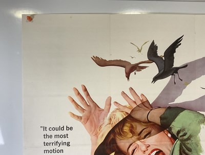Lot 187 - THE BIRDS (1963) UK Quad film poster, Alfred...