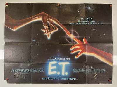 Lot 147 - E.T THE EXTRA TERRESTRIAL (1982) UK Quad film...