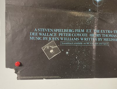 Lot 147 - E.T THE EXTRA TERRESTRIAL (1982) UK Quad film...