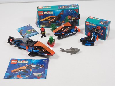 Lot 18 - LEGO - AQUAZONE - A group of four Aquasharks...