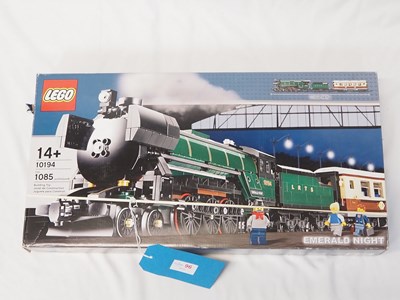 Lot 96 - LEGO - TRAIN #10194 RC Train - Emerald Night -...