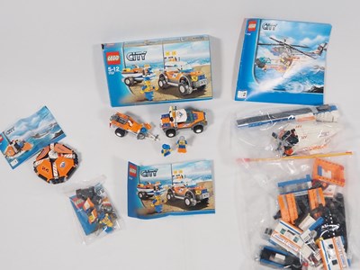 Lot 110 - LEGO - CITY - A group of three Coast Guard...