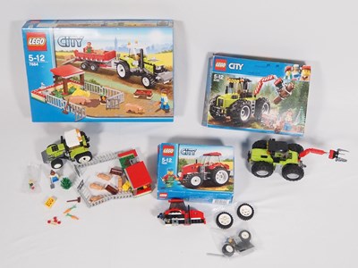 Lot 111 - LEGO - CITY - A group of three Farm sets...