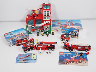 Lot 140 - LEGO - CLASSIC TOWN - A group of Lego Fire...