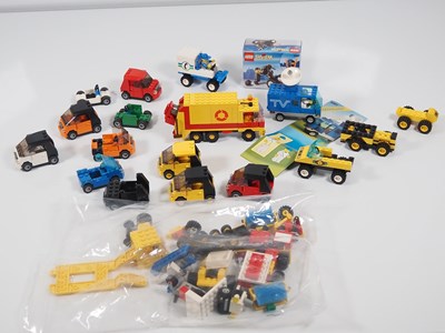 Lot 154 - LEGO - A selection of vintage Lego vehicles to...