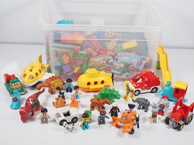 Lot 162 - DUPLO - A large lucky dip box of mixed DUPLO...