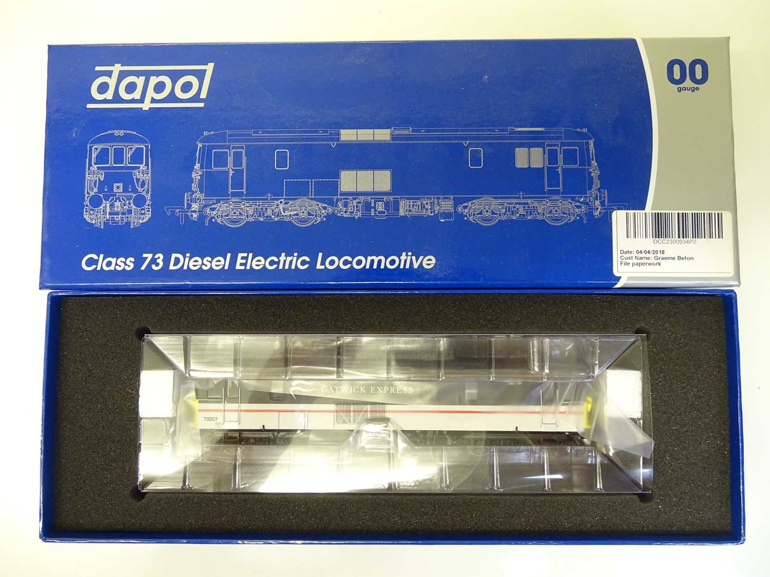 Lot 300 - OO SCALE MODEL RAILWAYS: A DAPOL Class 73...