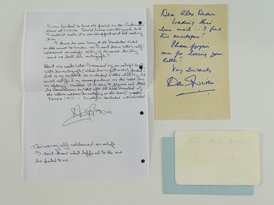 Lot 124 - A handwritten letter and envelope together...