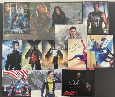 Lot 388 - A group of MARVEL actor autographs to include...