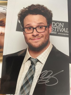 Lot 383 - A collection of mixed celebrity autographs to...