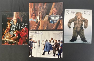 Lot 383 - A collection of mixed celebrity autographs to...