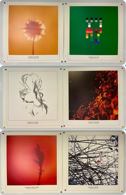 Lot 251 - A set of 6 COLDPLAY record design lithographs...