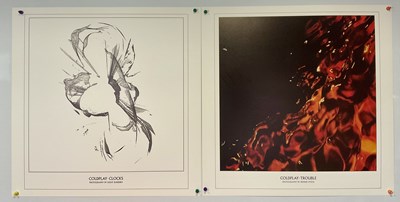 Lot 251 - A set of 6 COLDPLAY record design lithographs...