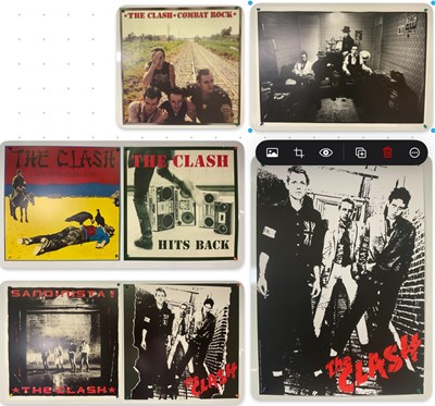 Lot 272 - THE CLASH - A group of album artwork...