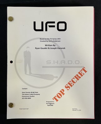 Lot 212 - A draft script from 2010 for a reboot of the...