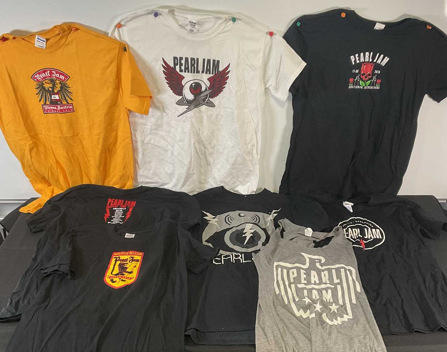 Lot 175 - A group of seven PEARL JAM 2014 European tour...