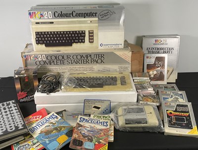 Lot 359 - A Commodore Vic-20 colour computer complete...