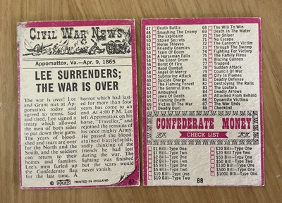 Lot 323 - A full set of Civil War Bubble Gum cards #1-88...