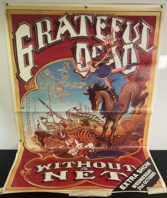 Lot 193 - GRATEFUL DEAD Without a Net 1990 tour poster...