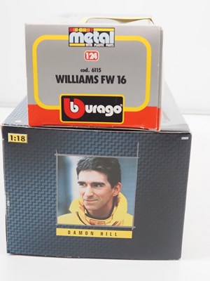 Lot 4 - A pair of diecast 1:18 and 1:24 Formula 1...