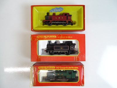 Lot 395 - OO SCALE MODEL RAILWAYS: A group of steam tank...