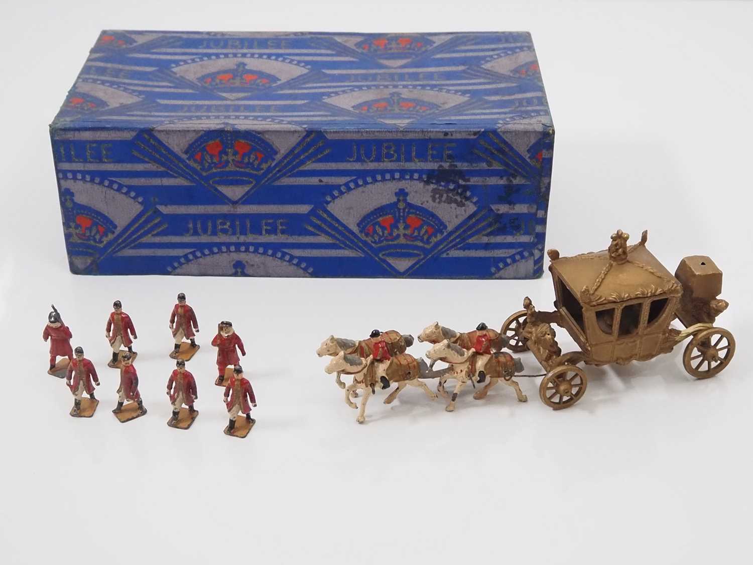 Lot 5 - A JOHILLCO 1935 diecast Jubilee coach set,...
