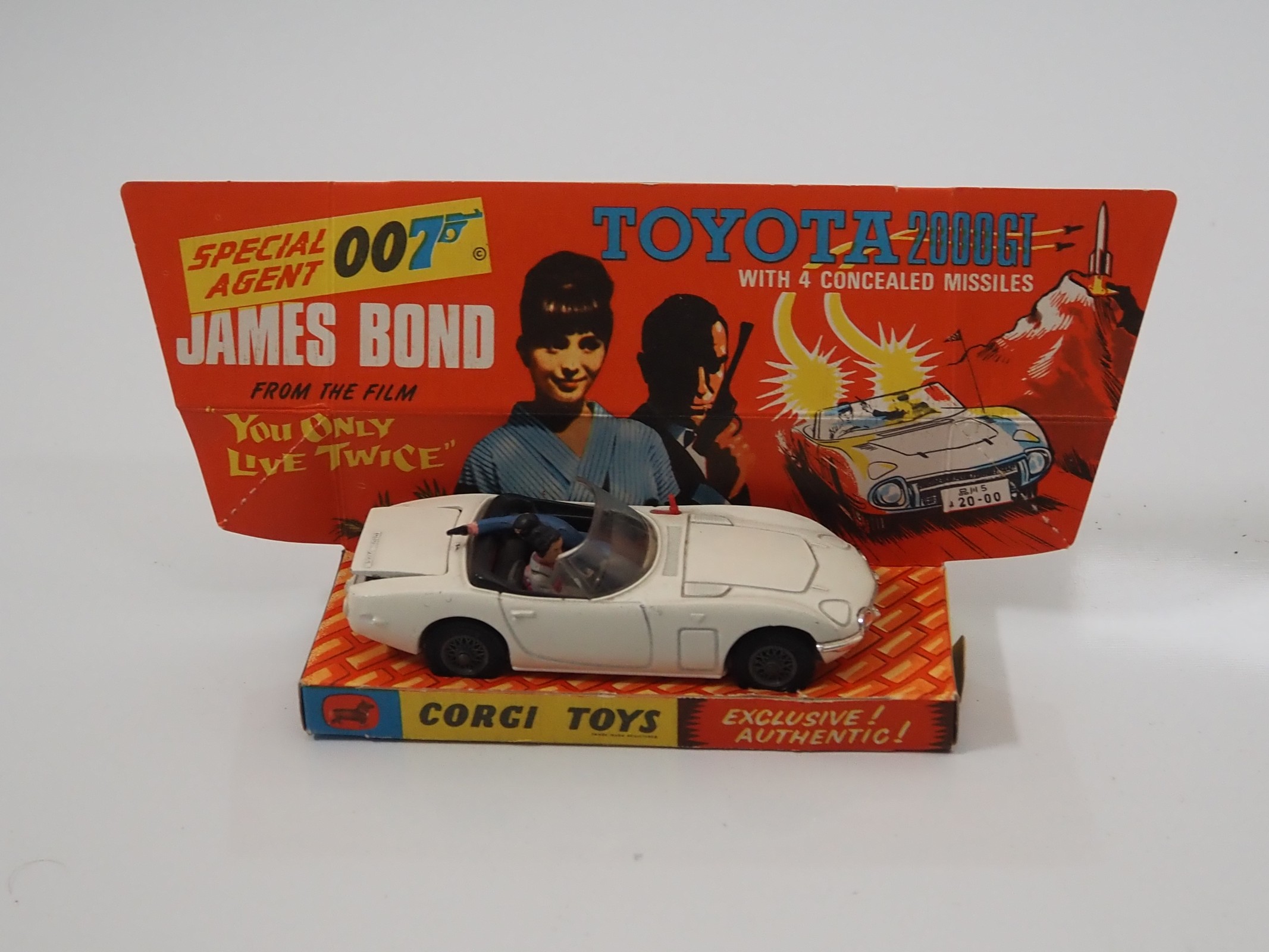 Imballo Interno Corgi Toys 336 Bianco Per Toyota 2000GT James Bond Del 1967