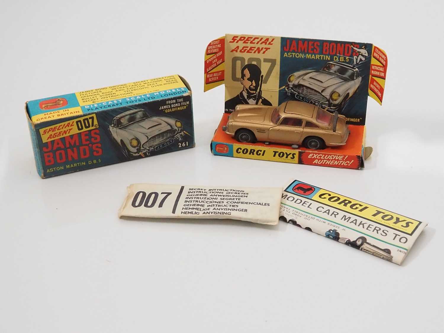 Lot 12 - A CORGI 261 diecast James Bond's Aston Martin...