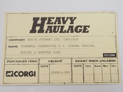 Lot 18 - A CORGI 1:50 scale CC12305 Heavy Haulage set...