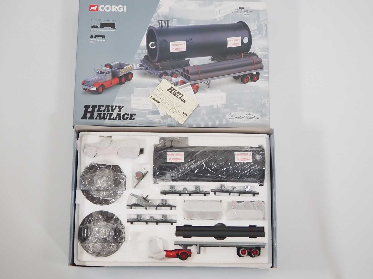 Lot 23 - A CORGI 1:50 scale 31014 Heavy Haulage set in...