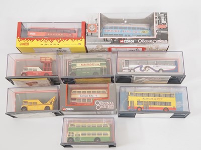 Lot 41 - A group of CORGI OOC 1:76 scale diecast buses...