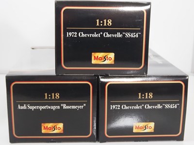 Lot 44 - A mixed group of MAISTO 1:18 scale diecast...