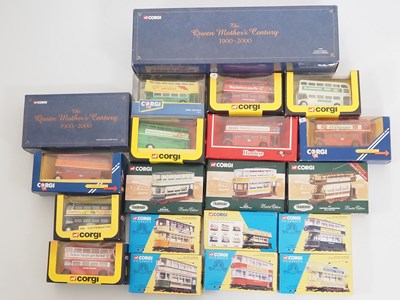 Lot 50 - A group of CORGI diecast Routemaster buses,...