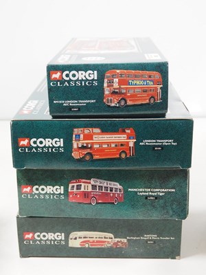 Lot 55 - A group of CORGI CLASSICS diecast buses -...