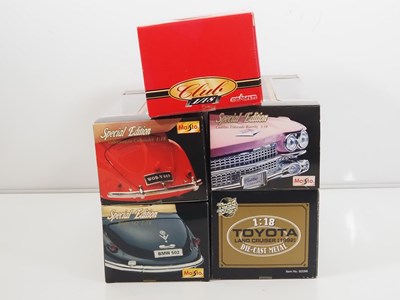 Lot 69 - A group of 1:18 scale diecast cars by TCHIBO,...