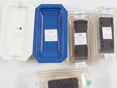 Lot 82 - A group of white metal 1:87 scale cars - most...