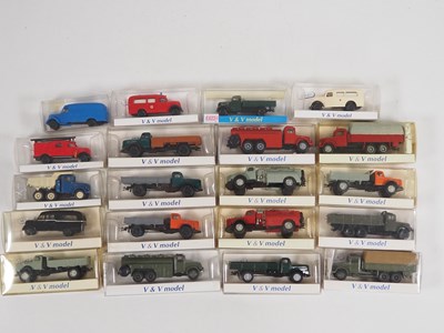 Lot 83 - A group of white metal 1:87 scale vans and...