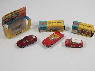 Lot 88 - A group of CORGI diecast cars comprising 215S...