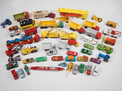 Lot 101 - A large quantity of unboxed vintage diecast...