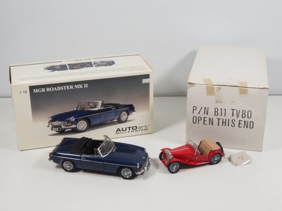 Lot 106 - A pair of diecast MG cars comprising an...