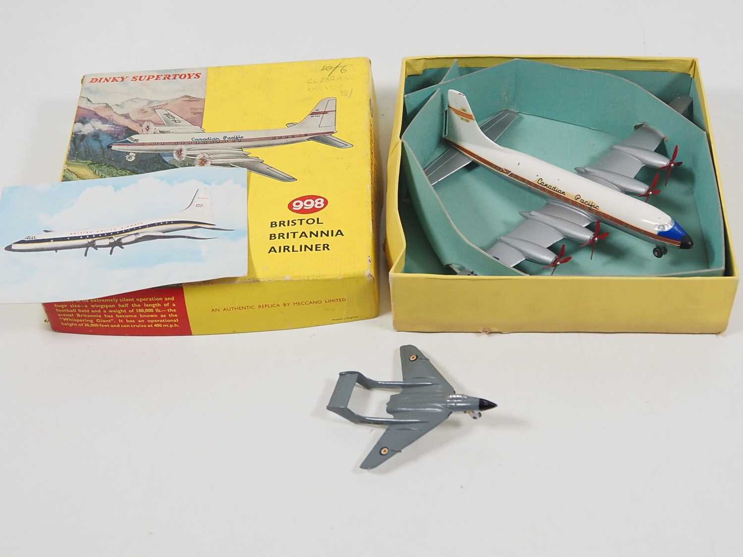 Lot 117 - A pair of DINKY diecast aircraft comprising a...