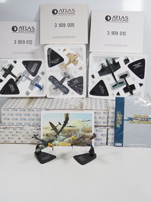 Lot 124 - A group of ATLAS 1:72 scale diecast fighter...