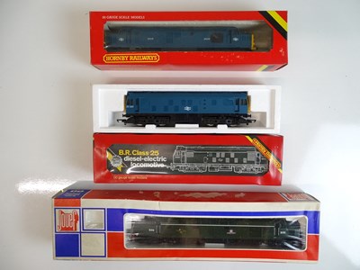 Lot 405 - OO SCALE MODEL RAILWAYS: A group of diesel...